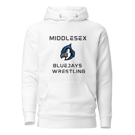 Performance | Hoodie | Middlesex Bluejays Wrestling | Bluejays Logo