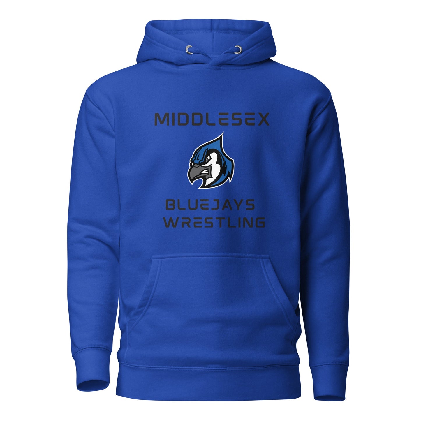 Performance | Hoodie | Middlesex Bluejays Wrestling | Bluejays Logo