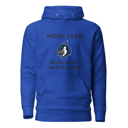 Performance | Hoodie | Middlesex Bluejays Wrestling | Bluejays Logo