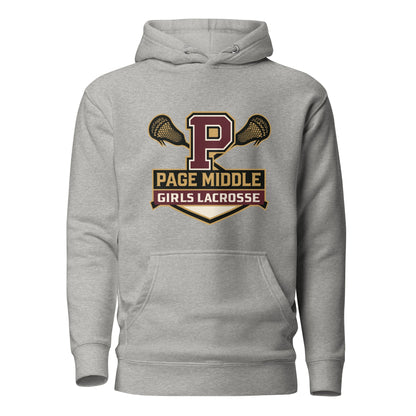 Performance | Hoodie | Page Middle Girls Lacrosse | Block P Logo