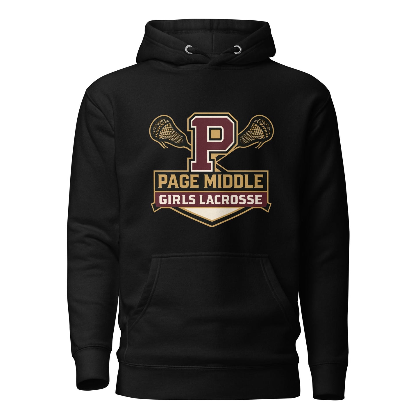 Performance | Hoodie | Page Middle Girls Lacrosse | Block P Logo