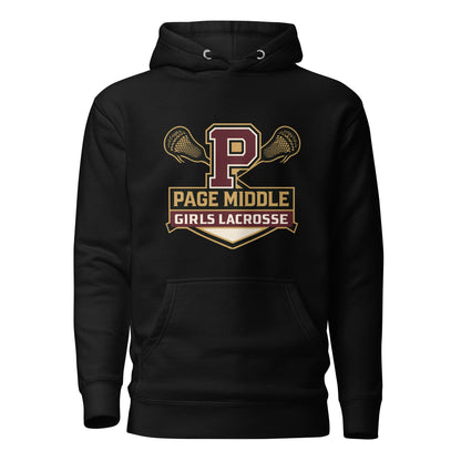 Performance | Hoodie | Page Middle Girls Lacrosse | Block P Logo