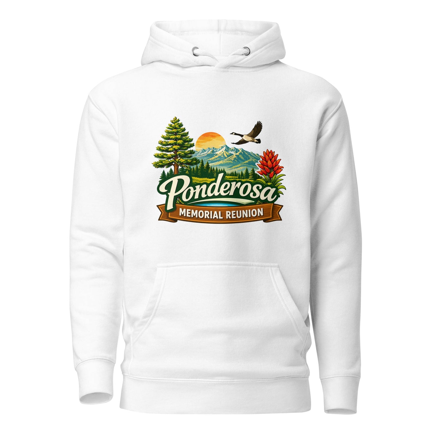 Performance | Hoodie | Ponderosa Reunion | Painted Mountain Crest Logo