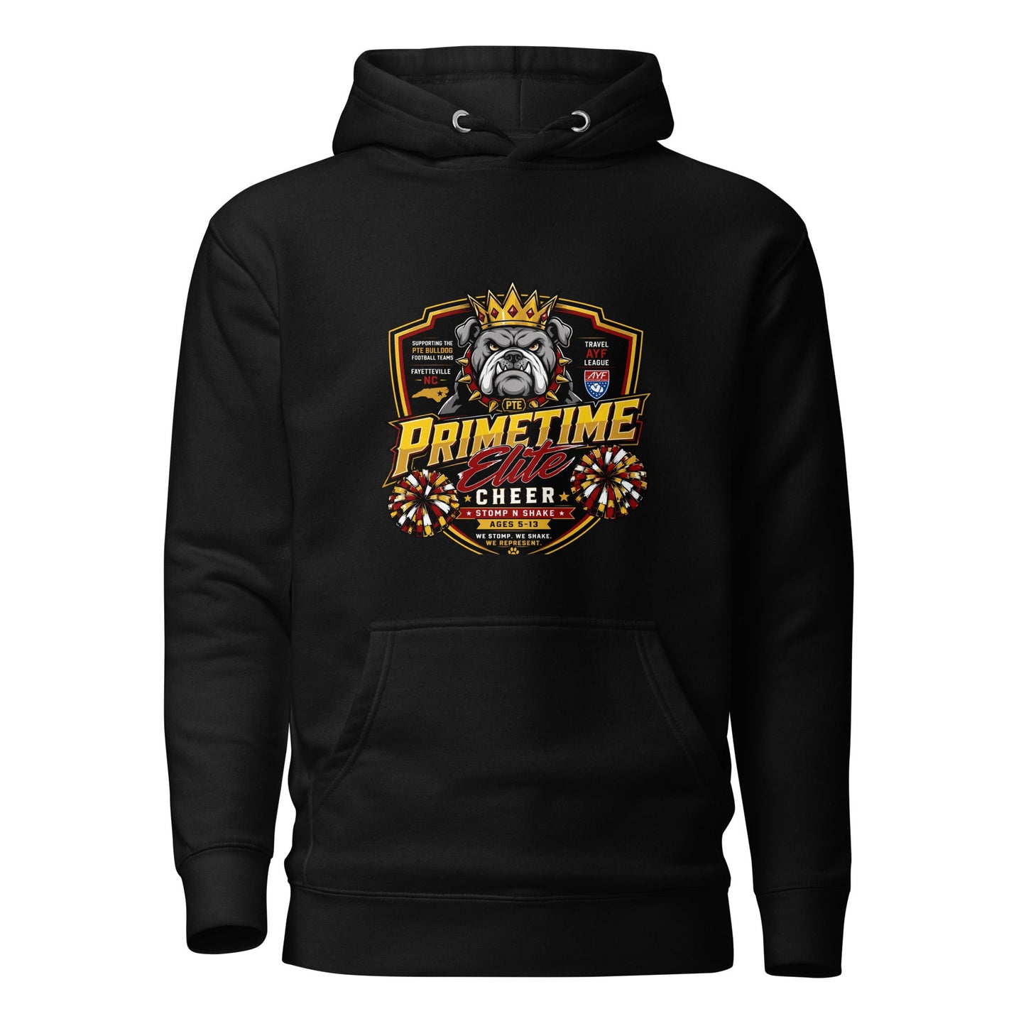 Performance | Hoodie | PTE Bulldog Cheer | Shield Logo