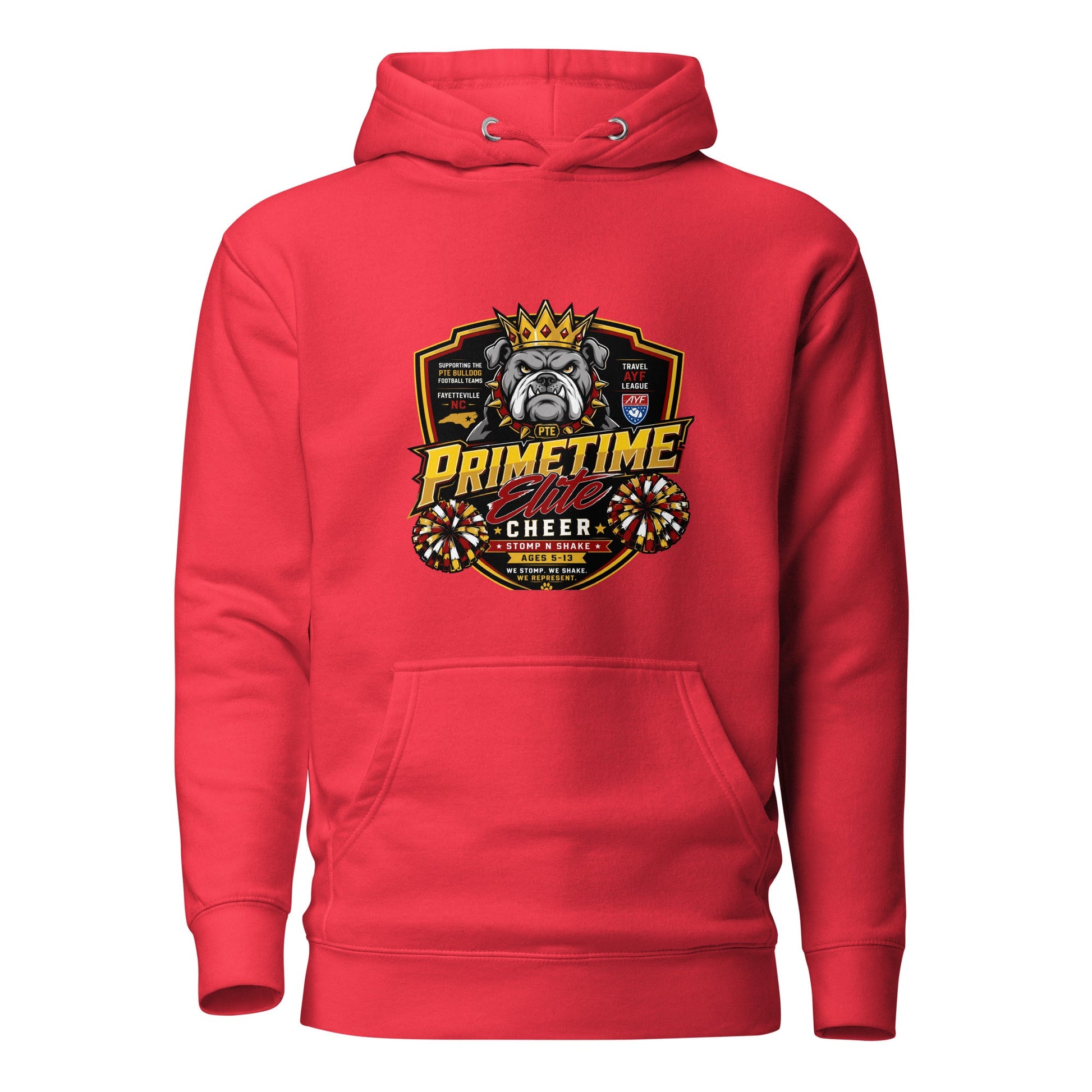 Performance | Hoodie | PTE Bulldog Cheer | Shield Logo
