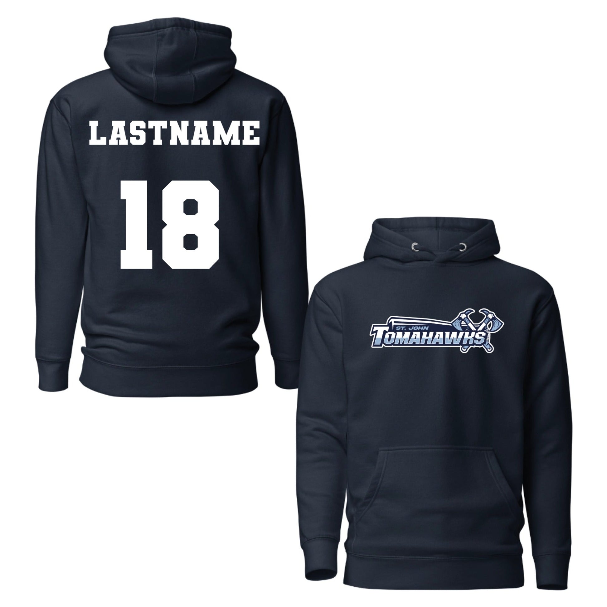 Performance | Hoodie | Saint John Tomahawks | Script Logo | Customizable