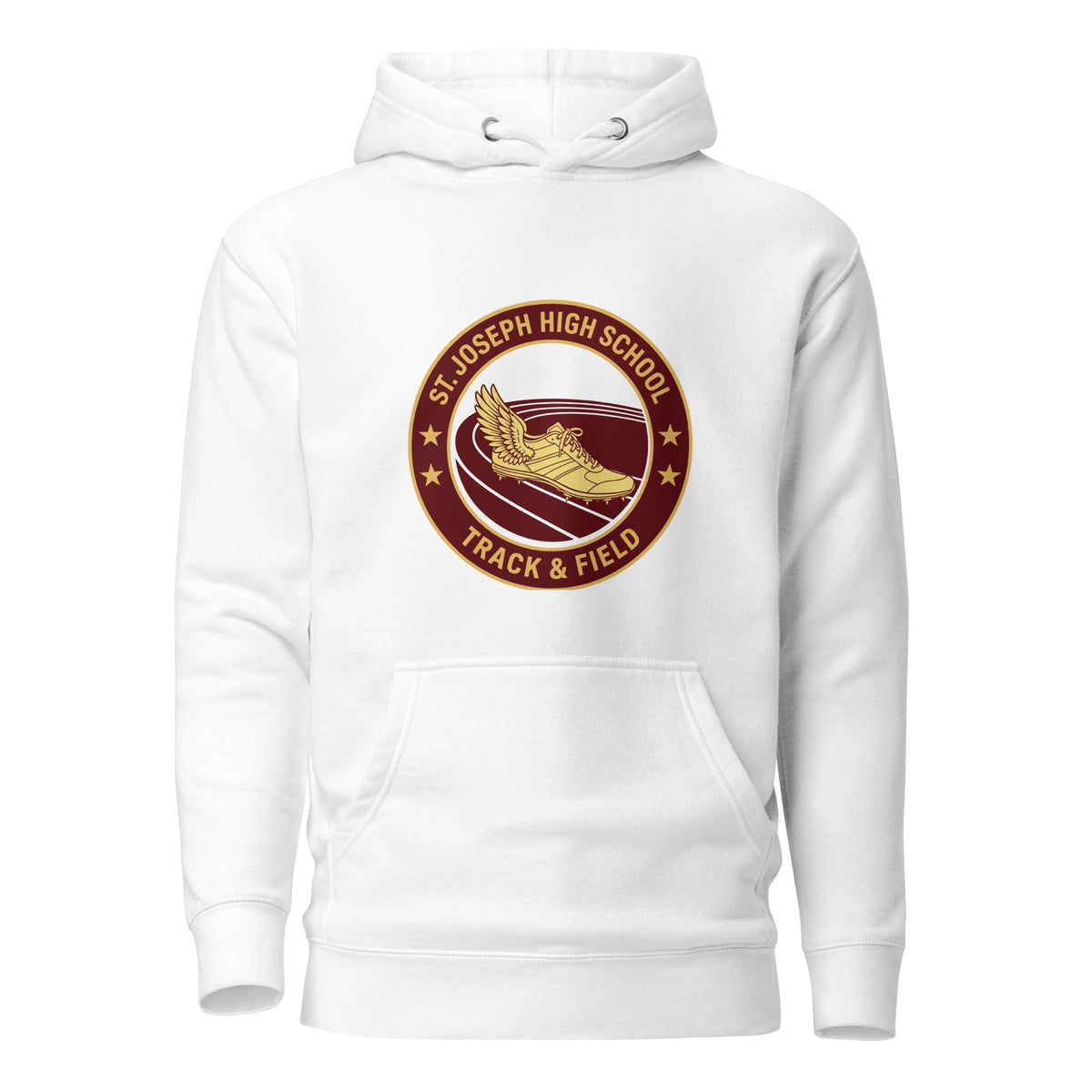 Performance | Hoodie | St. Joseph High School - Track & Field | Badge Logo