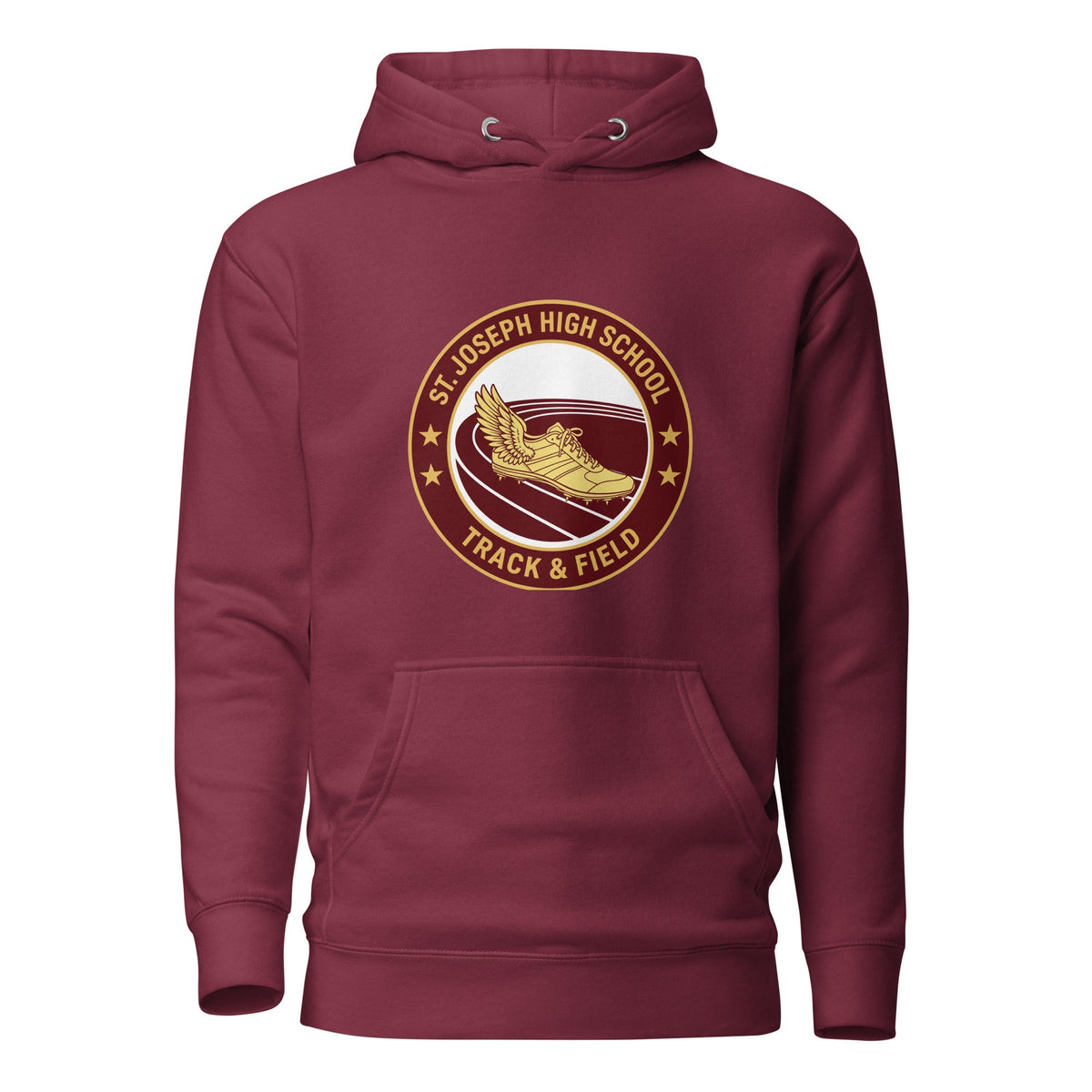 Performance | Hoodie | St. Joseph High School - Track & Field | Badge Logo