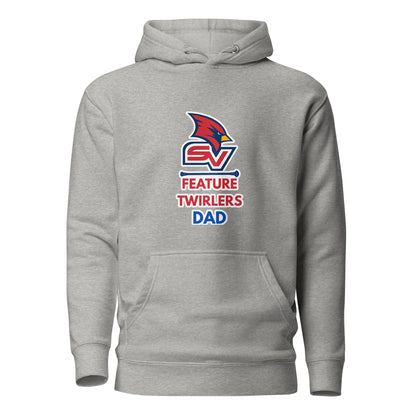Performance | Hoodie | SVSU Feature twirlers | Dad Logo