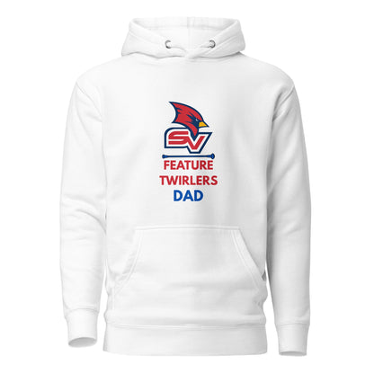 Performance | Hoodie | SVSU Feature twirlers | Dad Logo