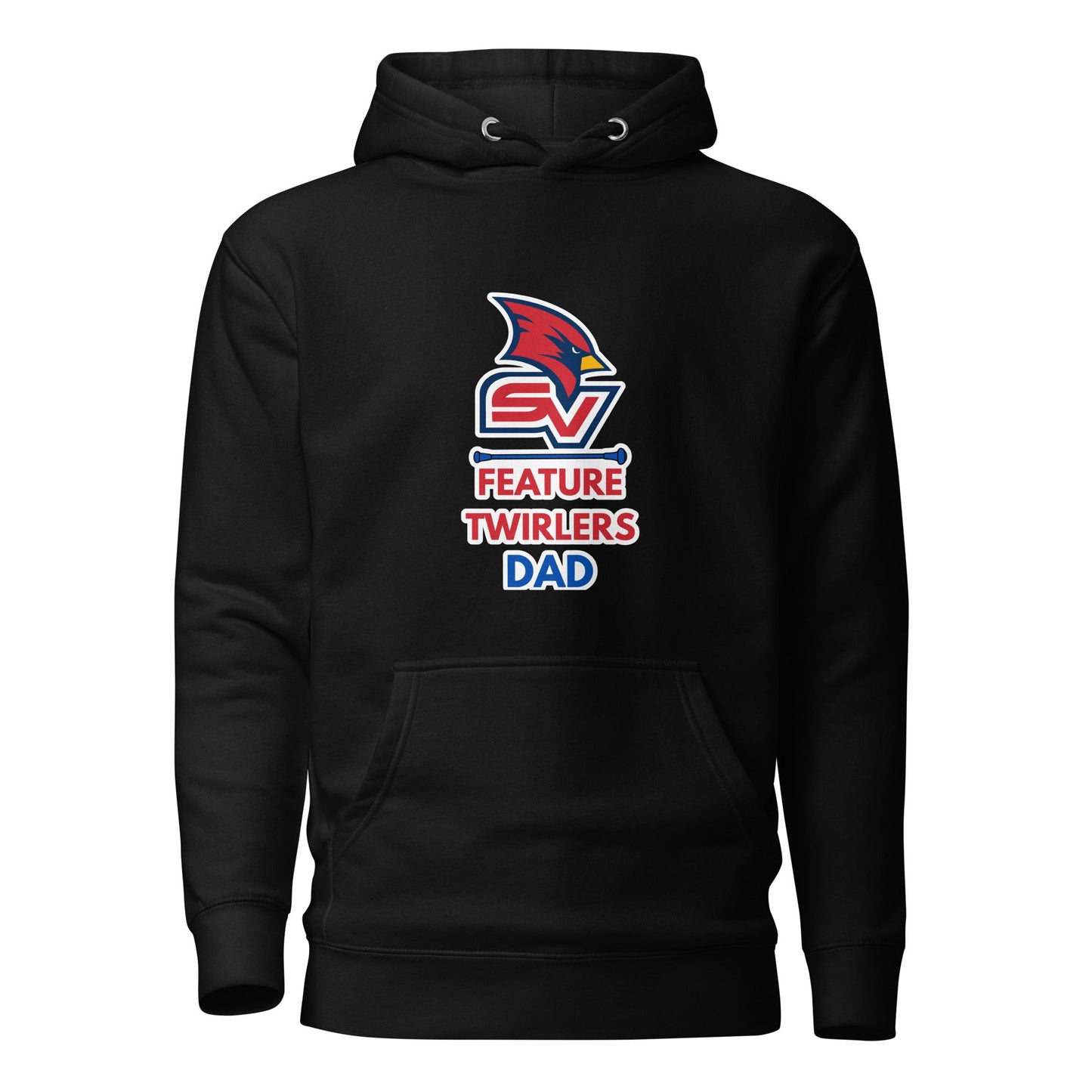 Performance | Hoodie | SVSU Feature twirlers | Dad Logo