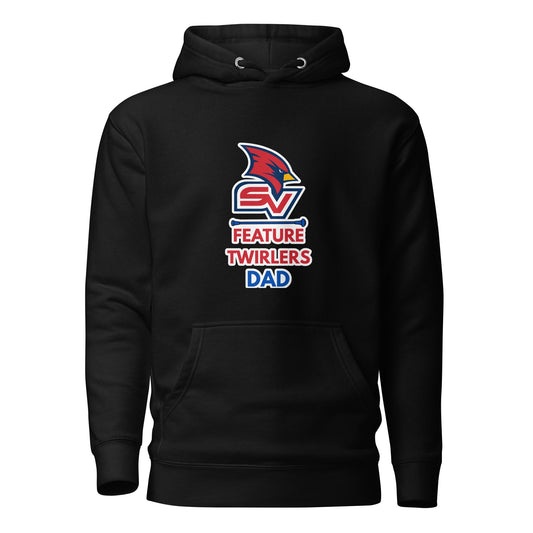 Performance | Hoodie | SVSU Feature twirlers | Dad Logo