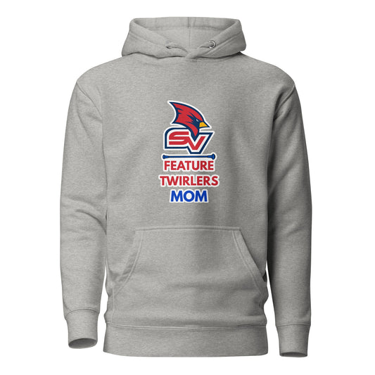Performance | Hoodie | SVSU Feature twirlers | Mom Logo