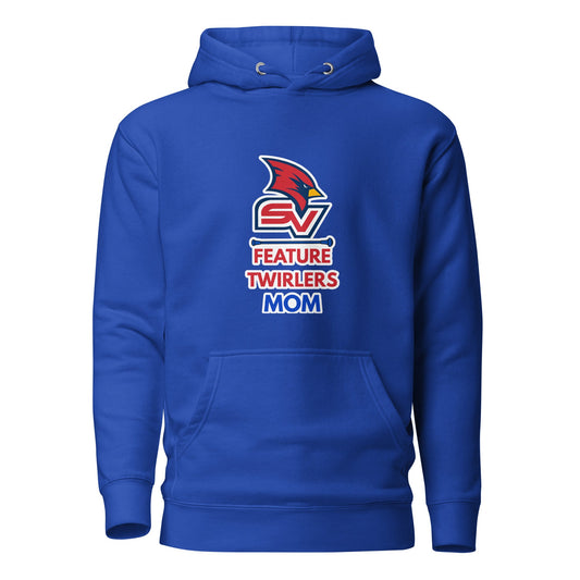 Performance | Hoodie | SVSU Feature twirlers | Mom Logo
