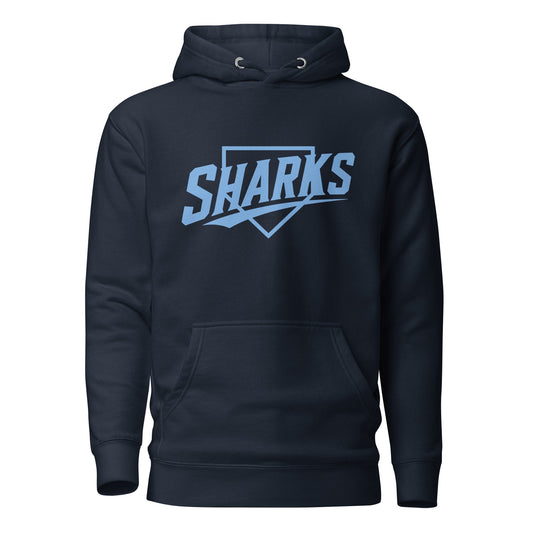 Performance | Hoodie | The Sharks Baseball Team | Crest Logo