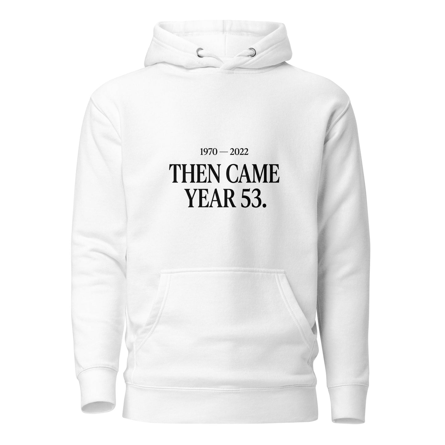 Performance | Hoodie | Then Came Year 53 | Black Text Logo
