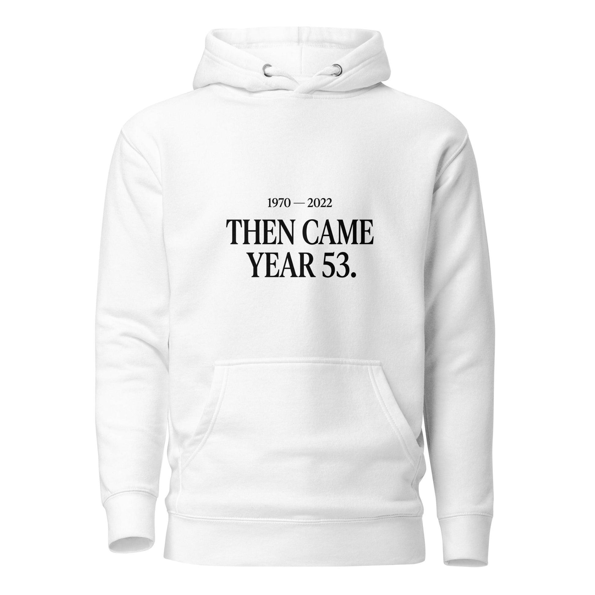 Performance | Hoodie | Then Came Year 53 | Black Text Logo