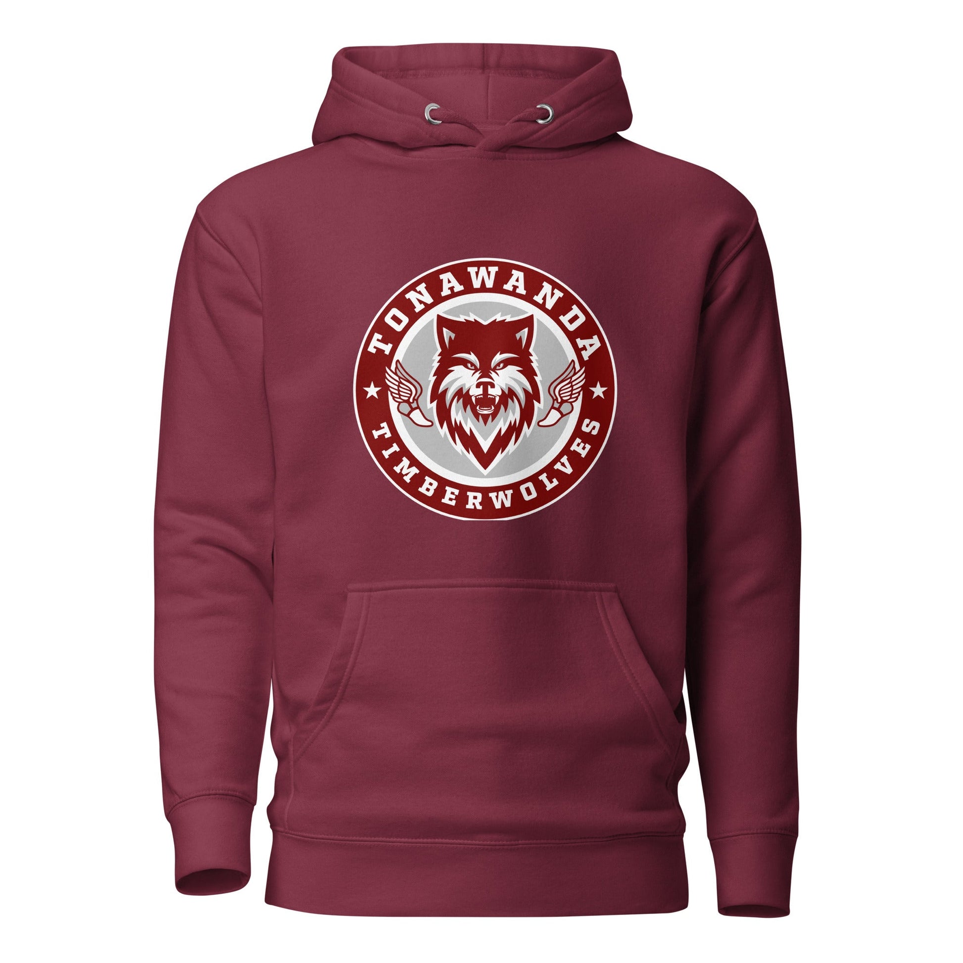Performance | Hoodie | Tonawanda High School Track and Field | Mascot Badge Logo