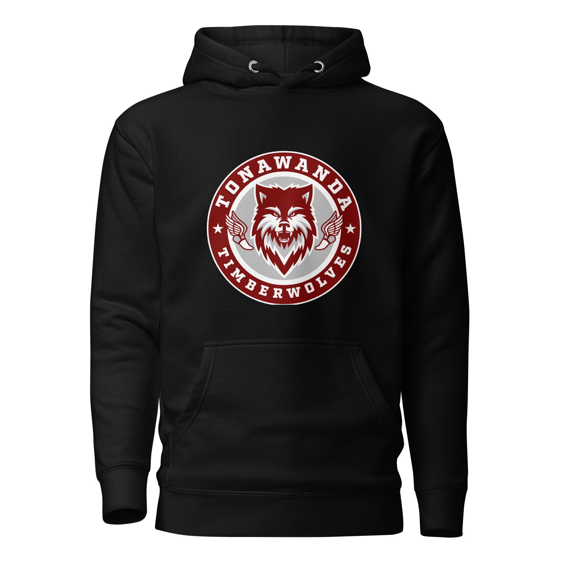 Performance | Hoodie | Tonawanda High School Track and Field | Mascot Badge Logo