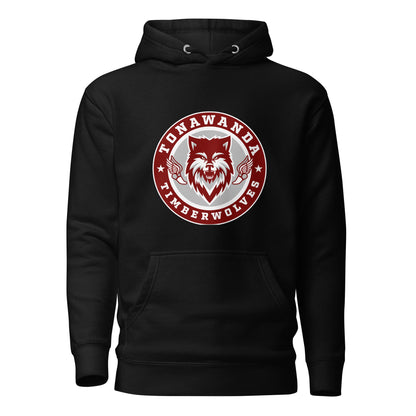 Performance | Hoodie | Tonawanda High School Track and Field | Mascot Badge Logo