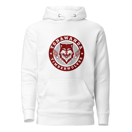 Performance | Hoodie | Tonawanda High School Track and Field | Mascot Badge Logo