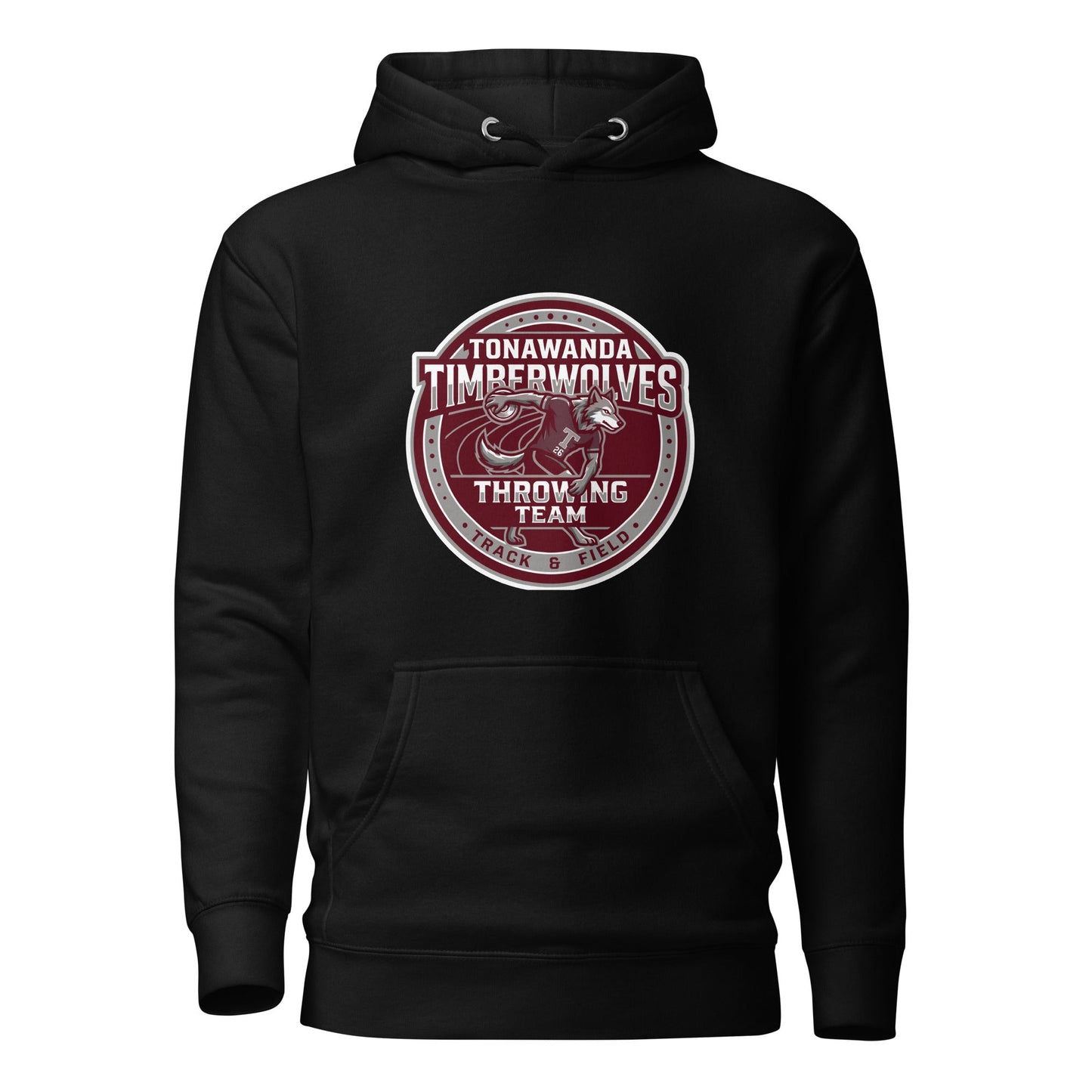 Performance | Hoodie | Tonawanda High School Track and Field | Throwing Team Logo