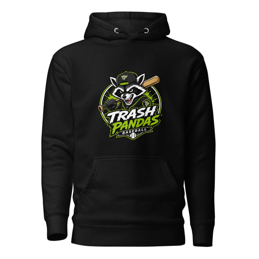 Performance | Hoodie | Trash Pandas Baseball Organization | Mascot Logo