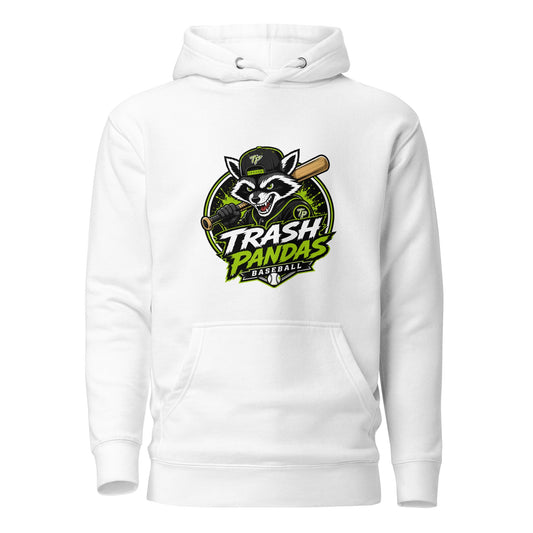 Performance | Hoodie | Trash Pandas Baseball Organization | Mascot Logo