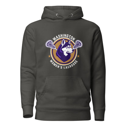 Performance | Hoodie | UW Women's Club Lacrosse | Badge Logo