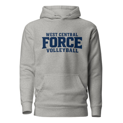 Performance | Hoodie | West Central Force Volleyball | Blue Logo