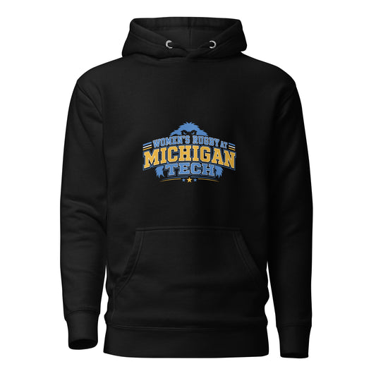 Performance | Hoodie | Women’s Rugby at Michigan Tech | Varsity Crest Logo
