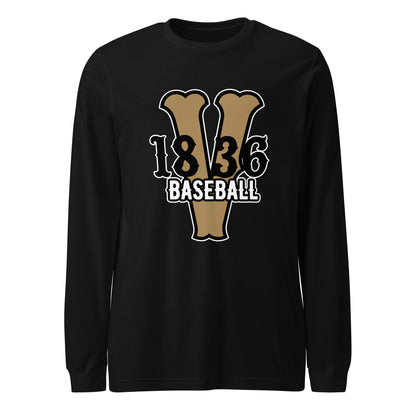 Performance | Long Sleeve Tee | 1836 Volunteers Baseball | Crest Logo