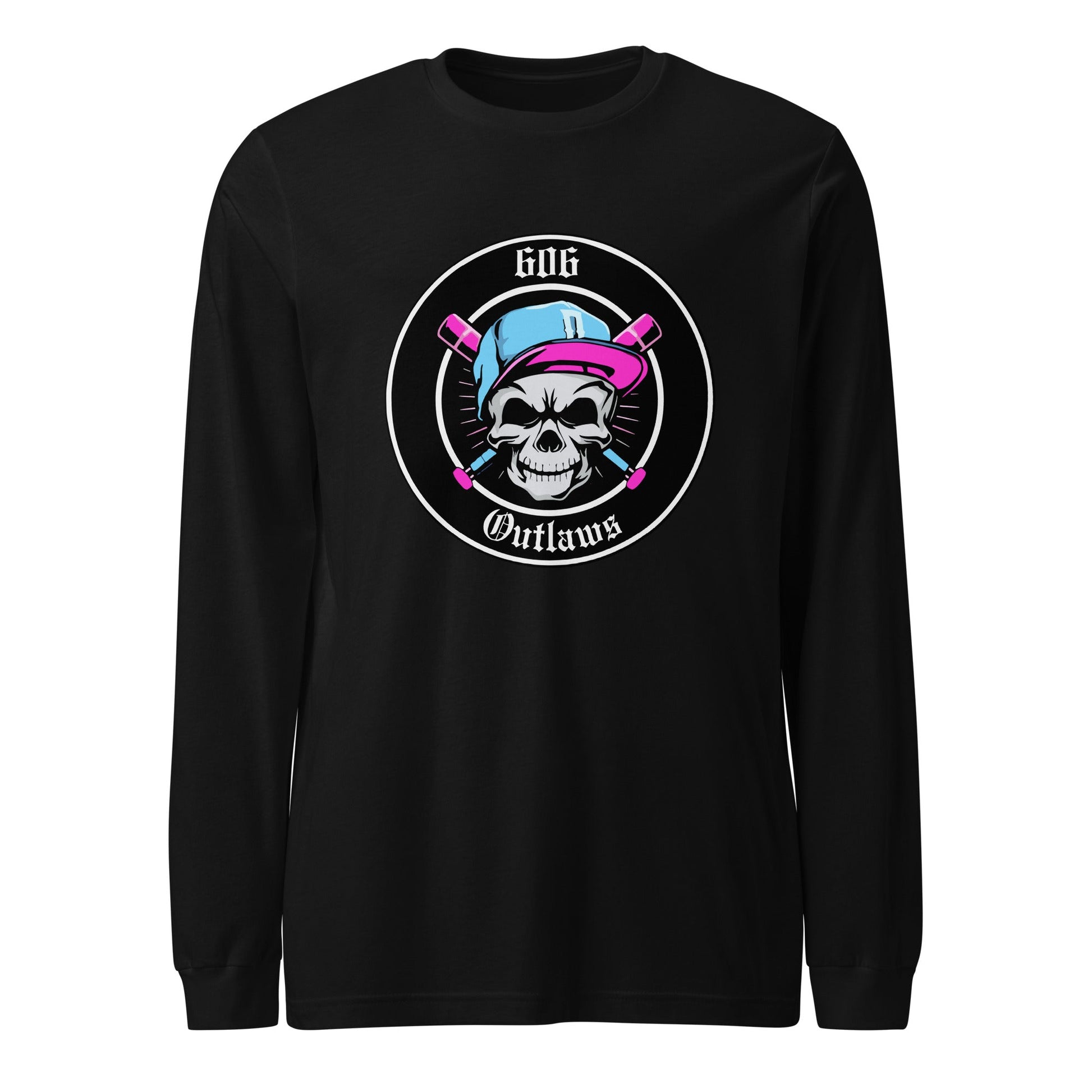 Performance | Long Sleeve Tee | 606 Outlaws Baseball | Badge Logo