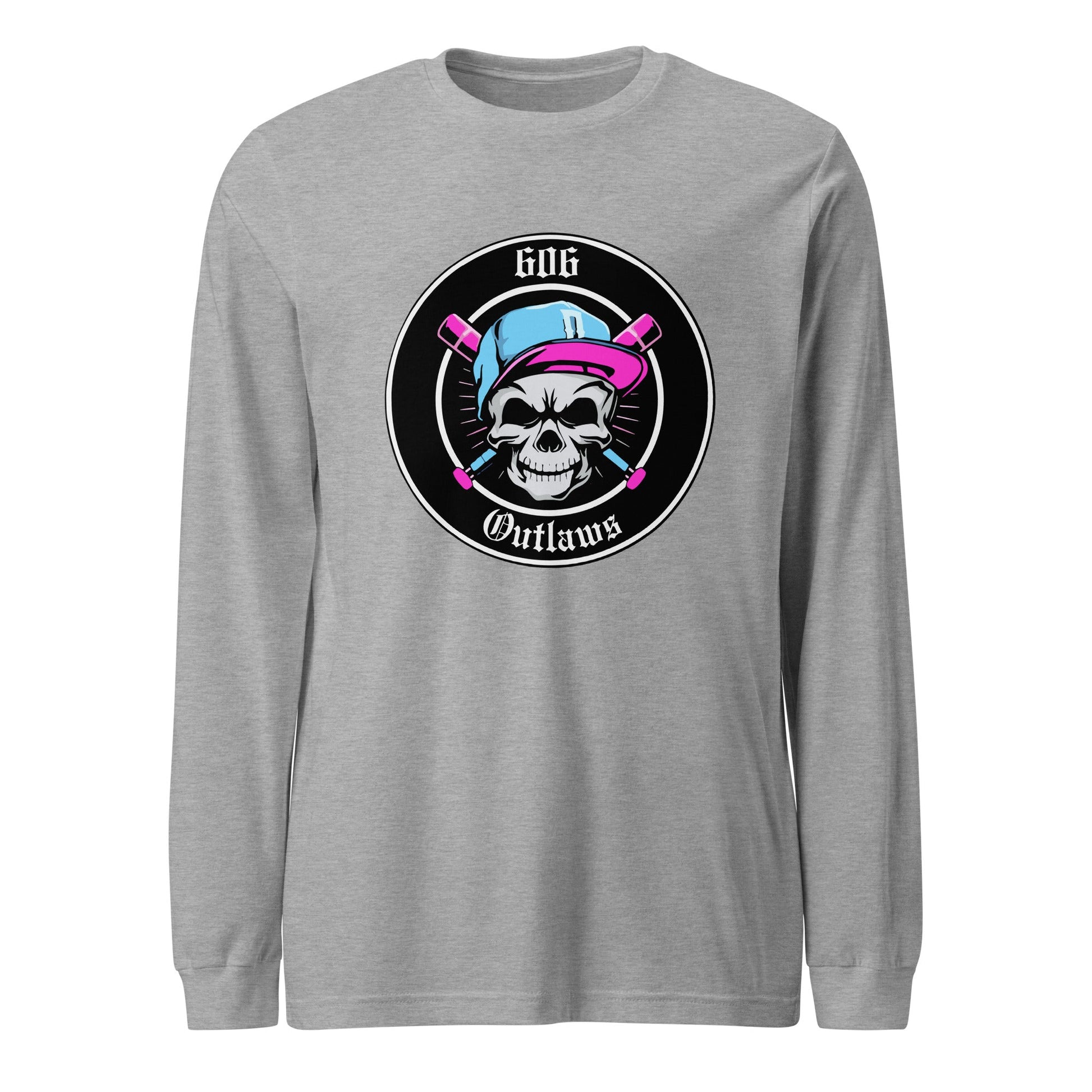 Performance | Long Sleeve Tee | 606 Outlaws Baseball | Badge Logo