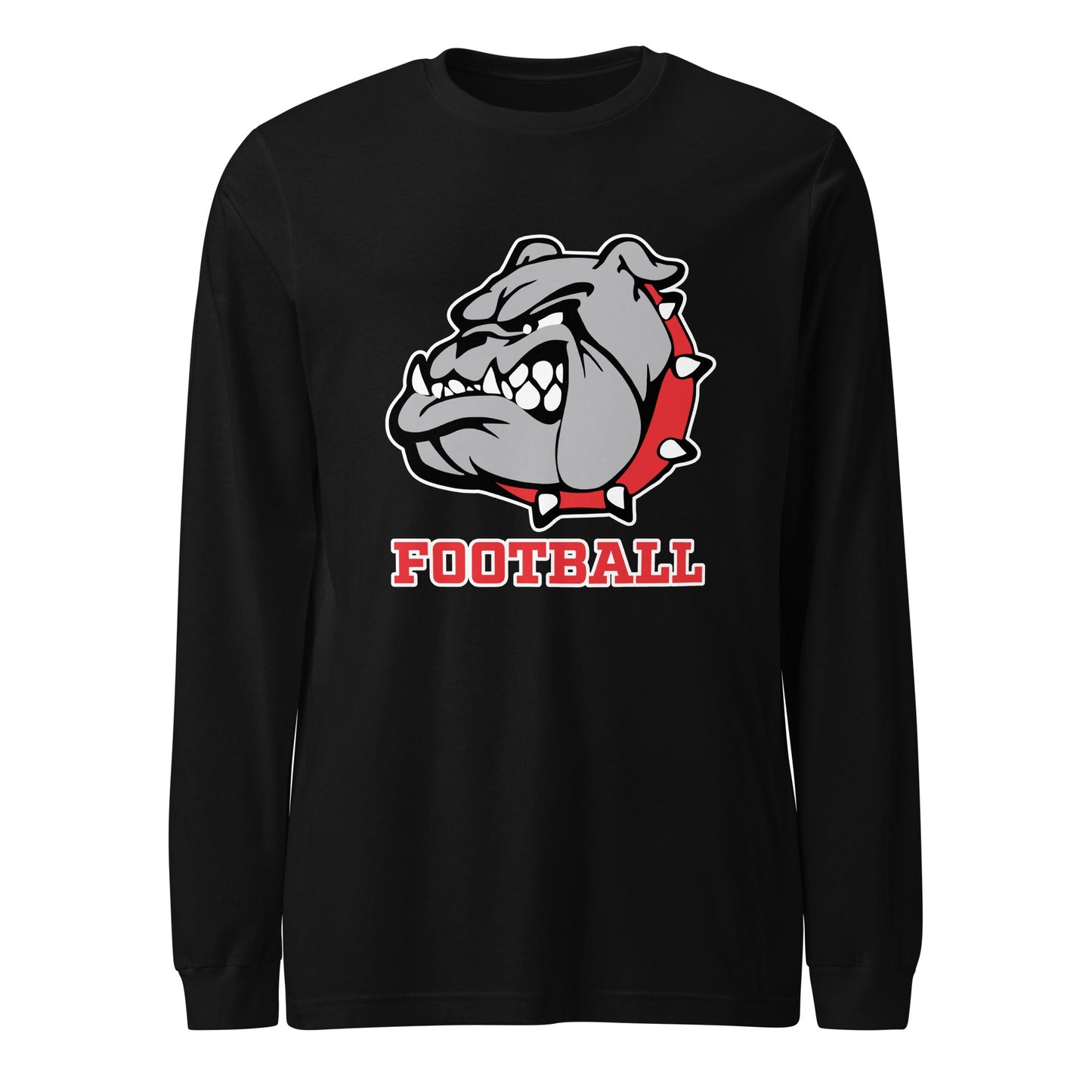 Performance | Long Sleeve Tee | 6th Grade Bulldogs Team | Football Logo