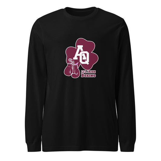 Performance | Long Sleeve Tee | Aquinas Li’l Irish Boxing | AQ Shamrock Logo