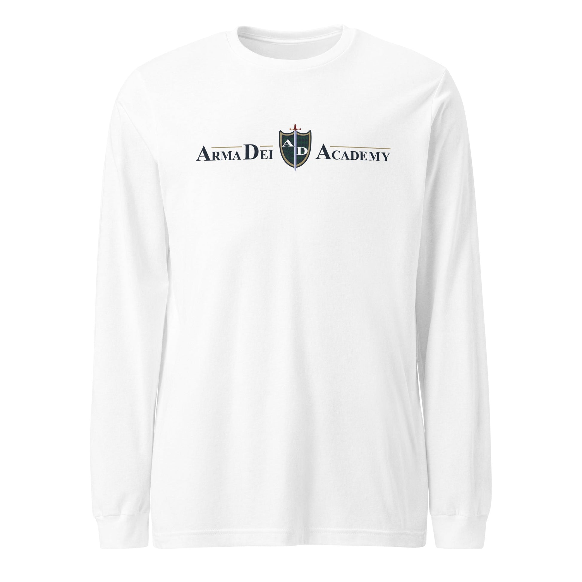 Performance | Long Sleeve Tee | Arma Dei Academy | Text Shield Logo