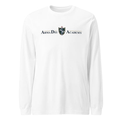 Performance | Long Sleeve Tee | Arma Dei Academy | Text Shield Logo