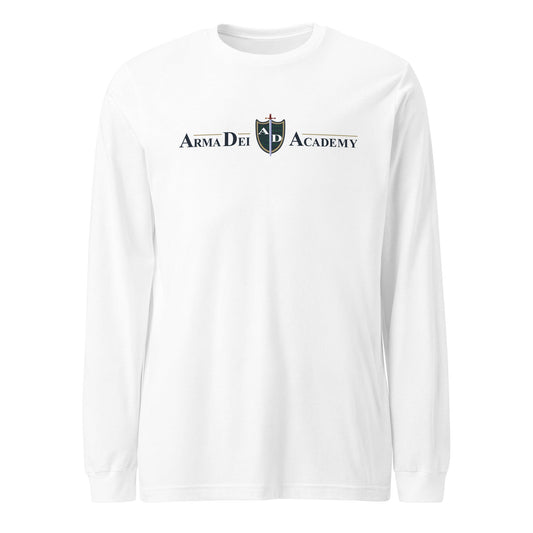 Performance | Long Sleeve Tee | Arma Dei Academy | Text Shield Logo
