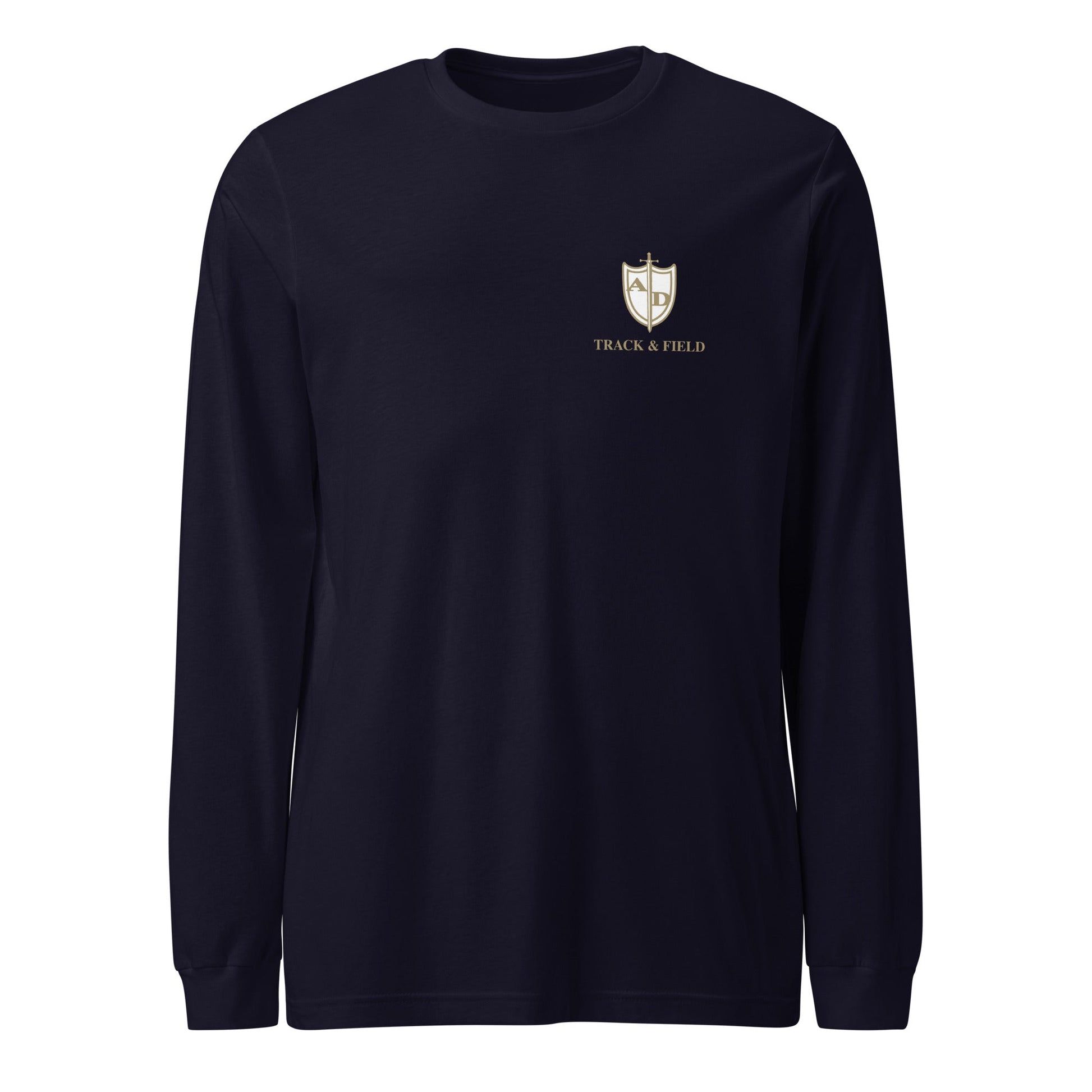 Performance | Long Sleeve Tee | Arma Dei Academy Track and Field | Shield Logo