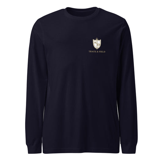 Performance | Long Sleeve Tee | Arma Dei Academy Track and Field | Shield Logo