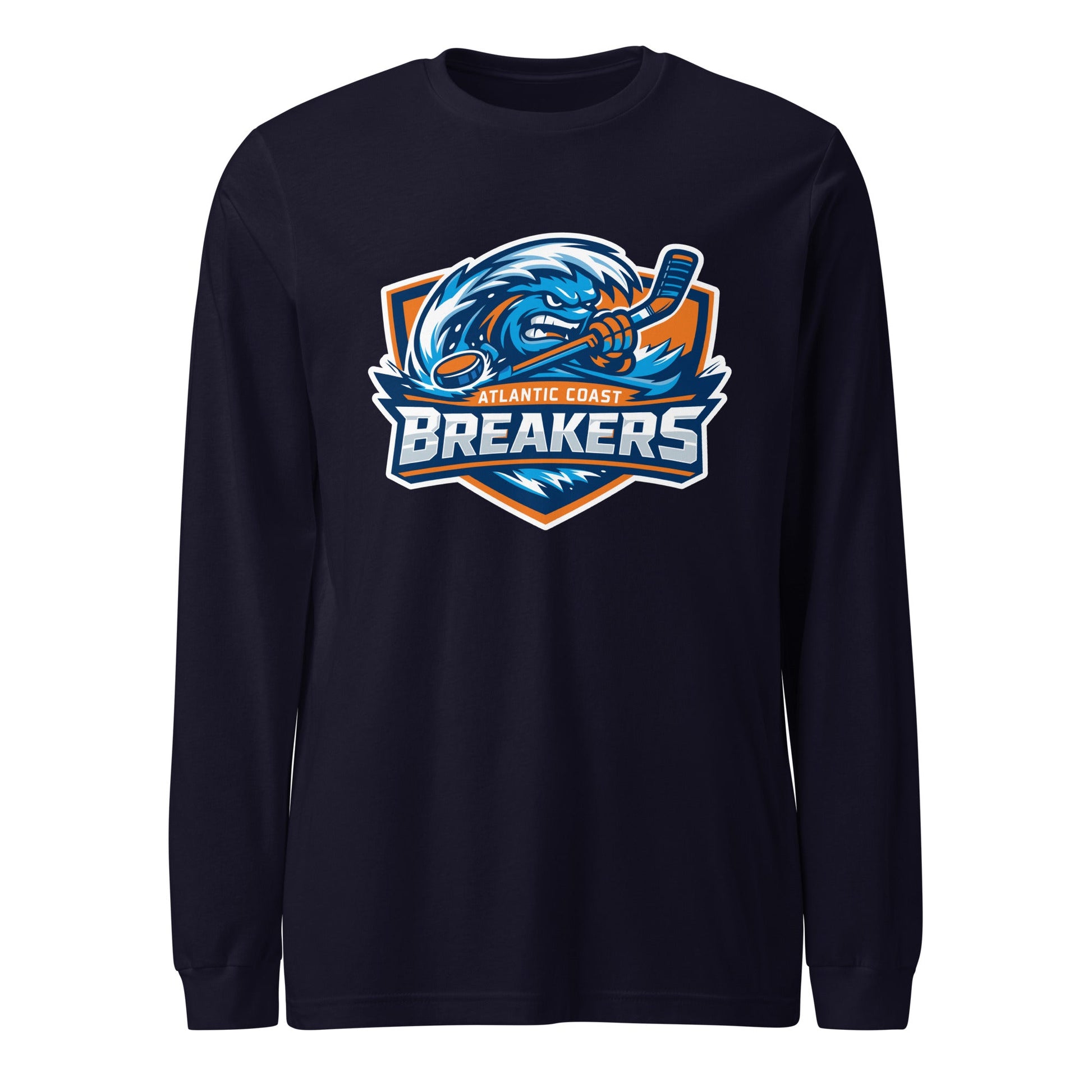 Performance | Long Sleeve Tee | Atlantic Coast Breakers Hockey | Mascot Shield Logo