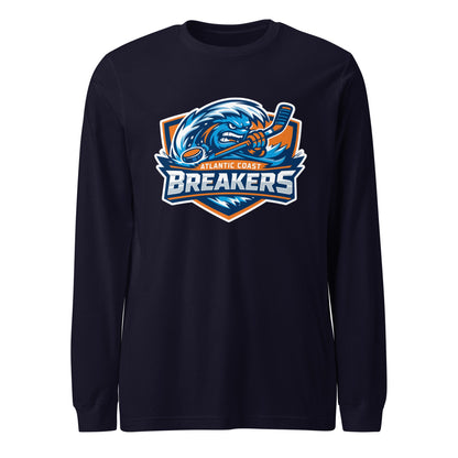 Performance | Long Sleeve Tee | Atlantic Coast Breakers Hockey | Mascot Shield Logo