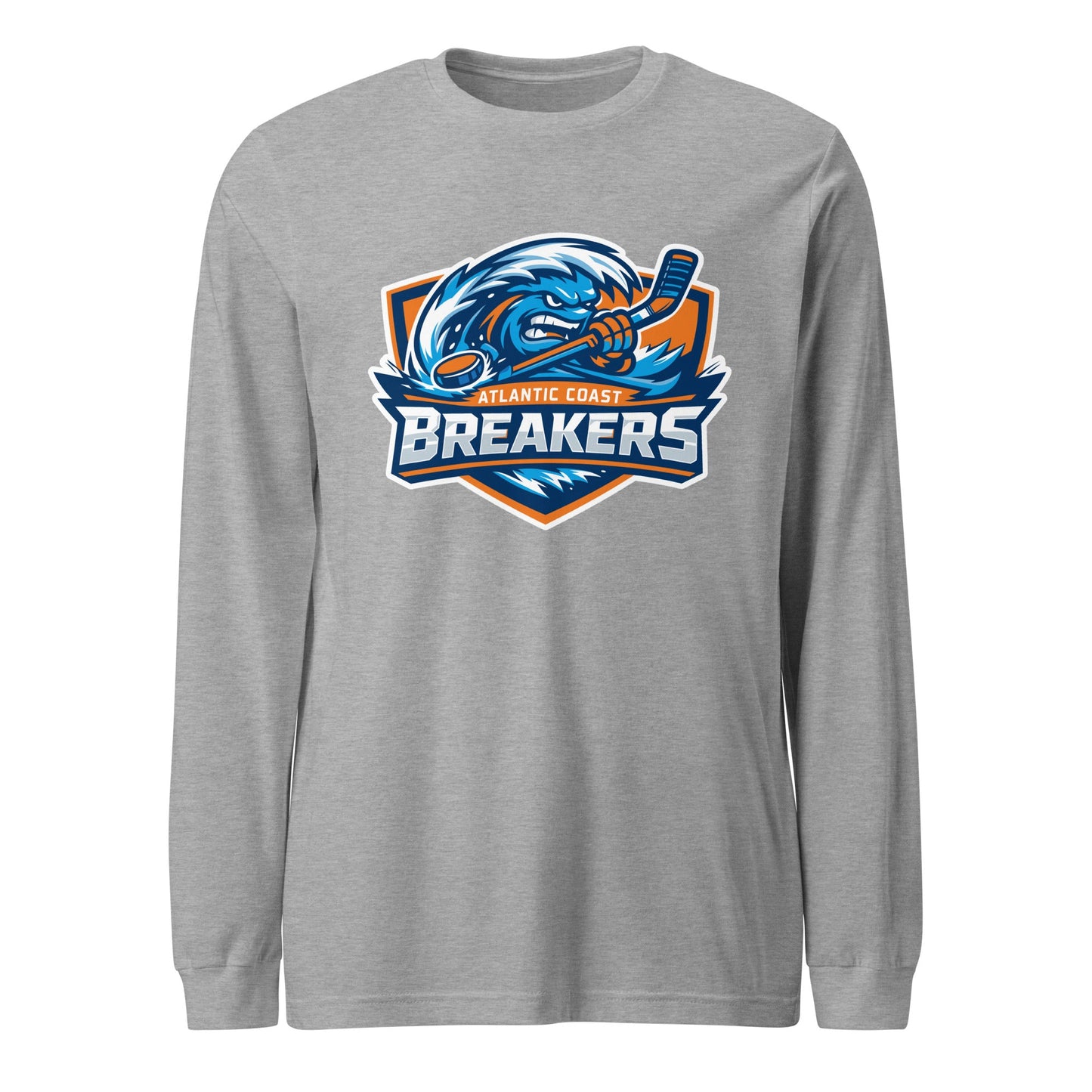 Performance | Long Sleeve Tee | Atlantic Coast Breakers Hockey | Mascot Shield Logo