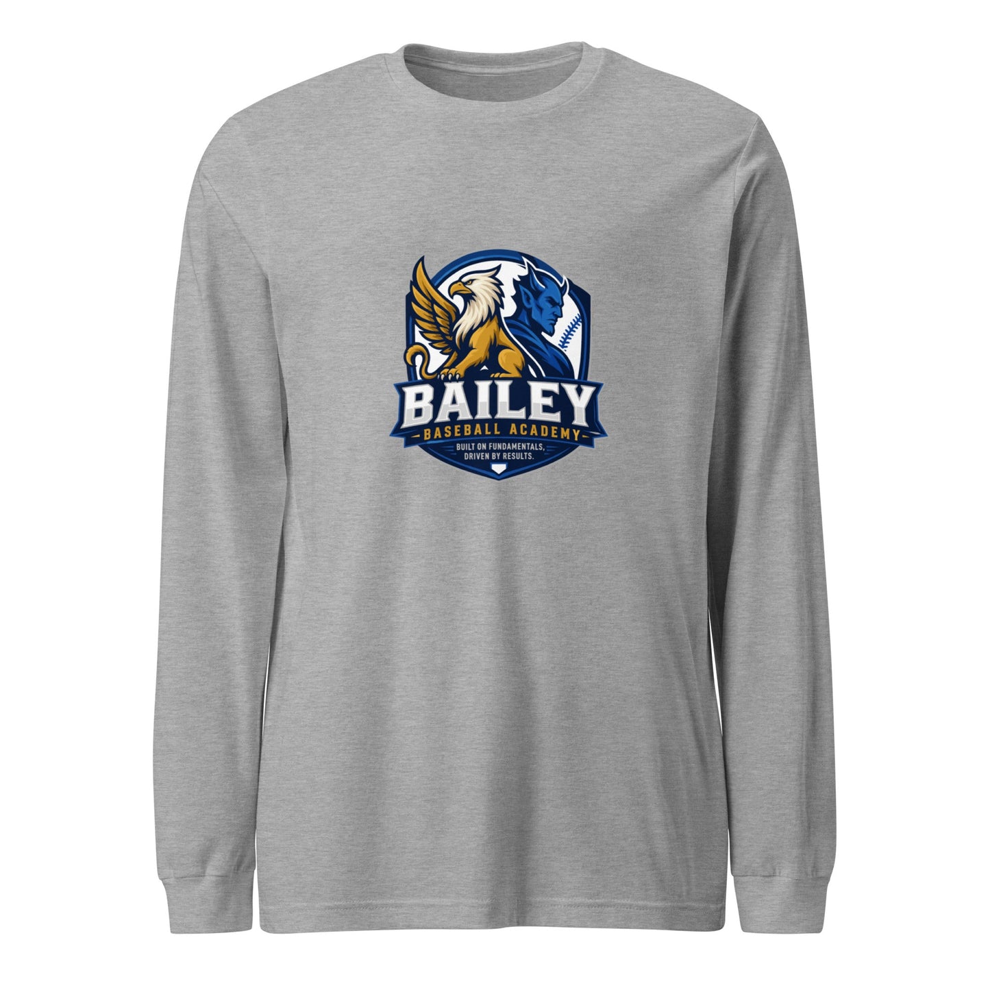 Performance | Long Sleeve Tee | Bailey Baseball Academy | Shield Logo