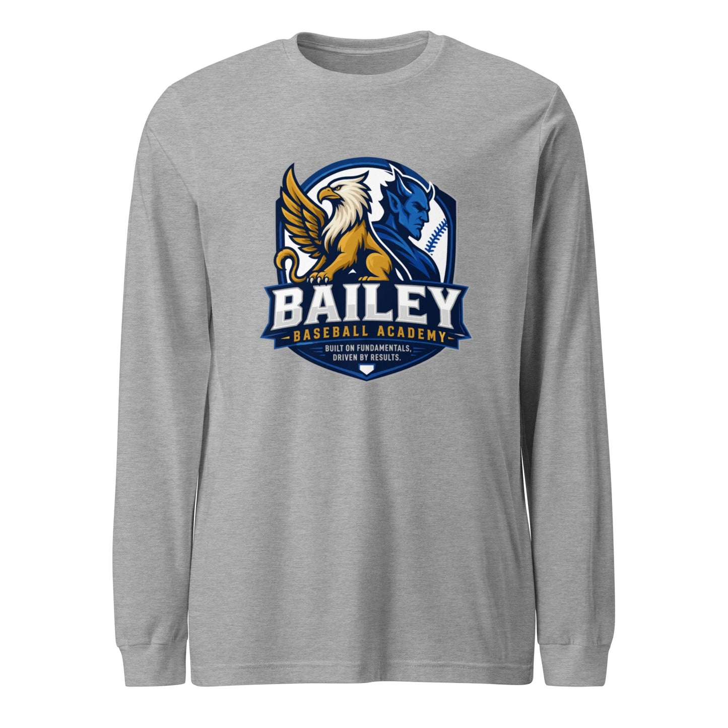 Performance | Long Sleeve Tee | Bailey Baseball Academy | Shield Logo