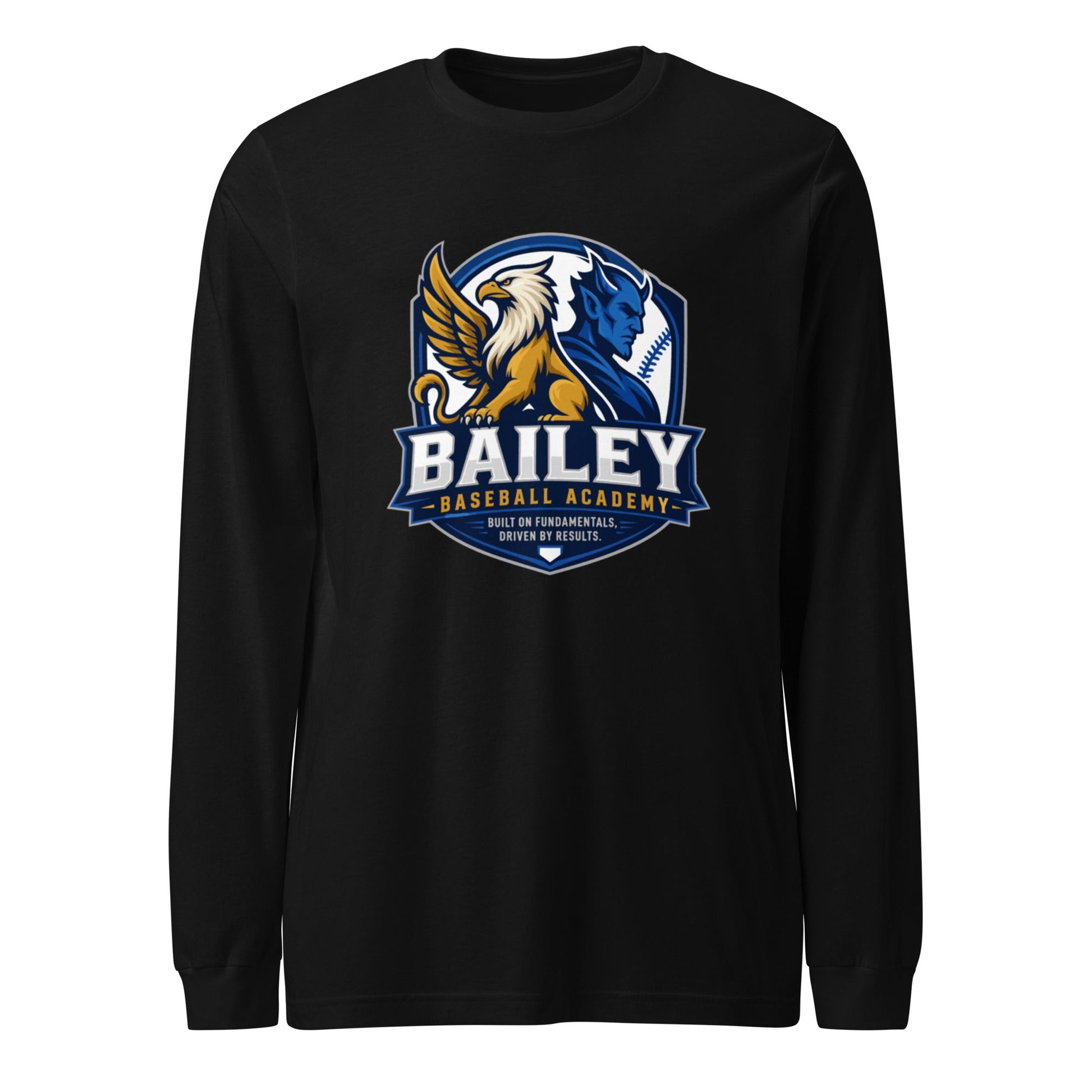 Performance | Long Sleeve Tee | Bailey Baseball Academy | Shield Logo