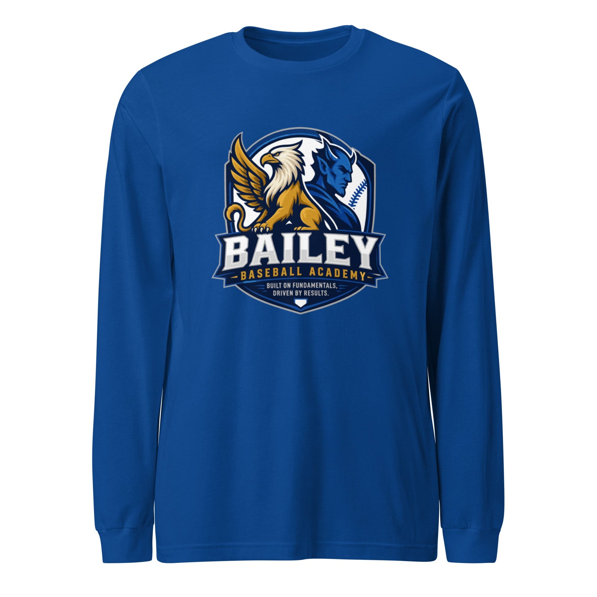Performance | Long Sleeve Tee | Bailey Baseball Academy | Shield Logo