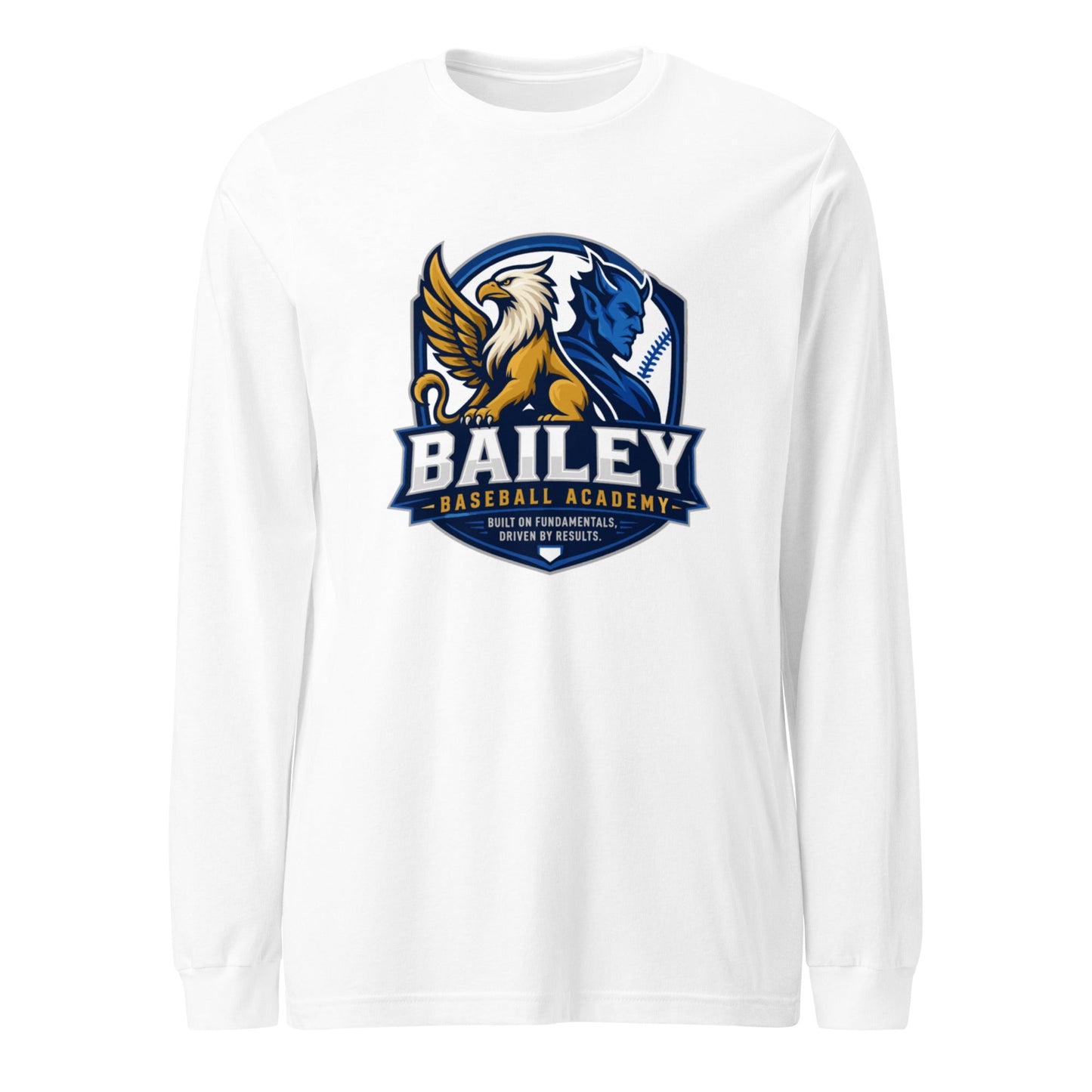 Performance | Long Sleeve Tee | Bailey Baseball Academy | Shield Logo
