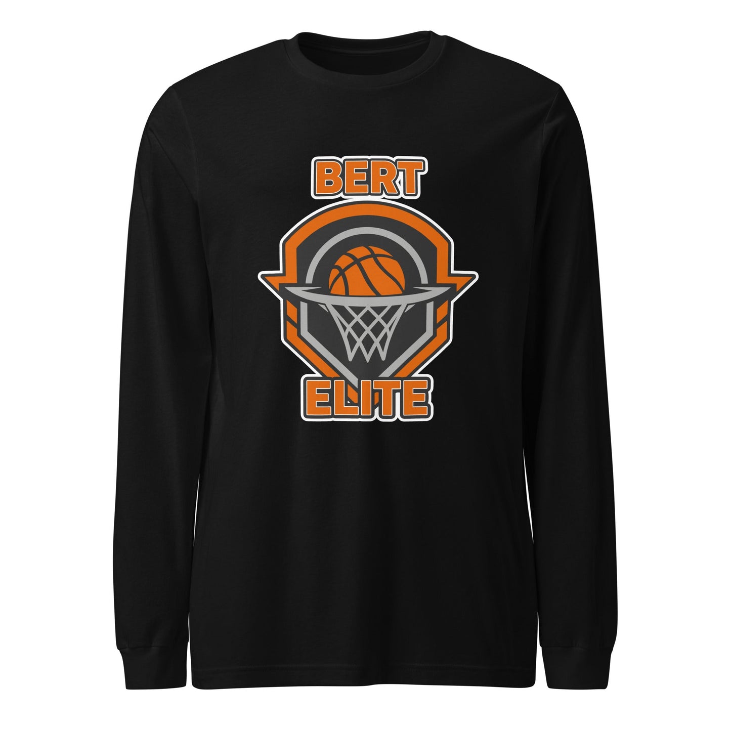 Performance | Long Sleeve Tee | Bert Elite AAU | Hoop Badge Logo